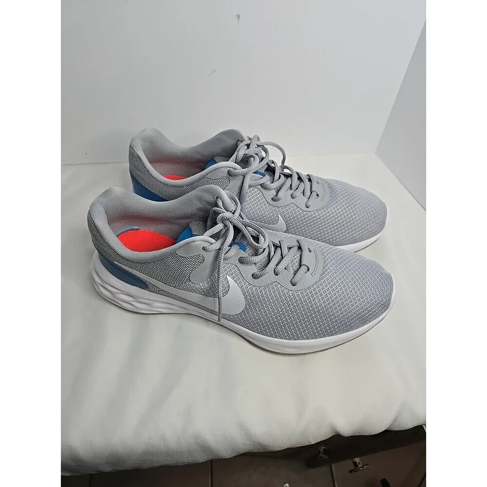 Nike Mens  Gray/blue  Revolution 6 Imperial Size 11.5 Running Shoes